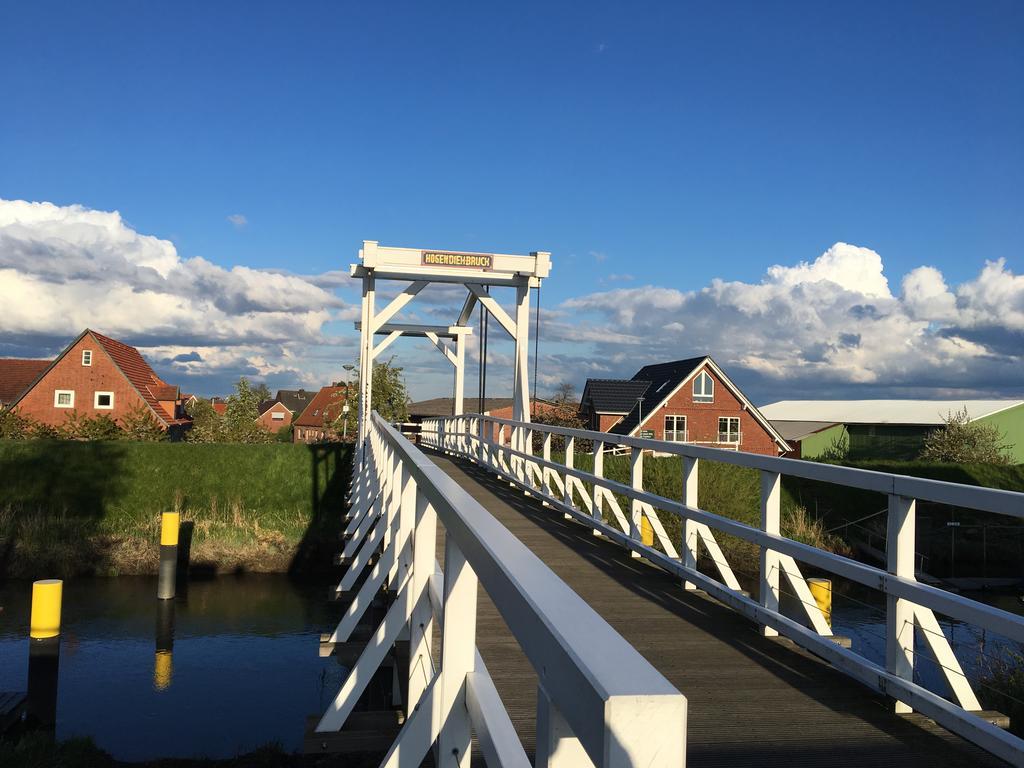 Ferienwohnung Gosch am Lühedeich Grünendeich Exterior foto